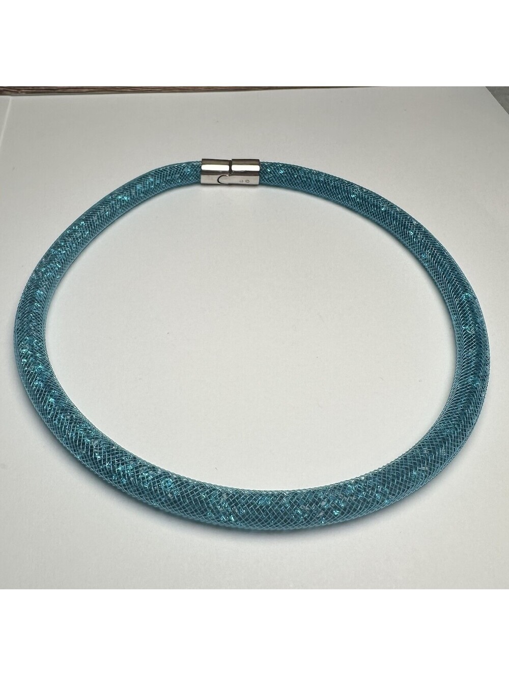 Swarovski Crystal Blue Stardust Mesh Choker Necklace Or Bracelet 15 Inch